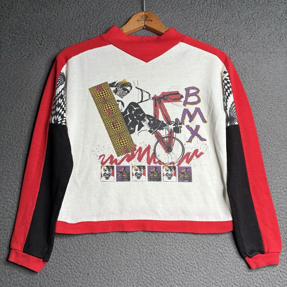 Vintage WWC World Wide Competition BMX Racing Sweatshirt Moto Made in USA